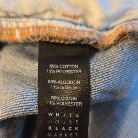 White House Black Market Girlfriend Jeans in Light Blue - Picture 7 of 8